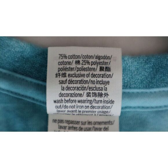 PINK x Victoria's Secret Women's Sz S Blue Tie Dye Beach Terry Ruched Dress - Picture 7 of 8